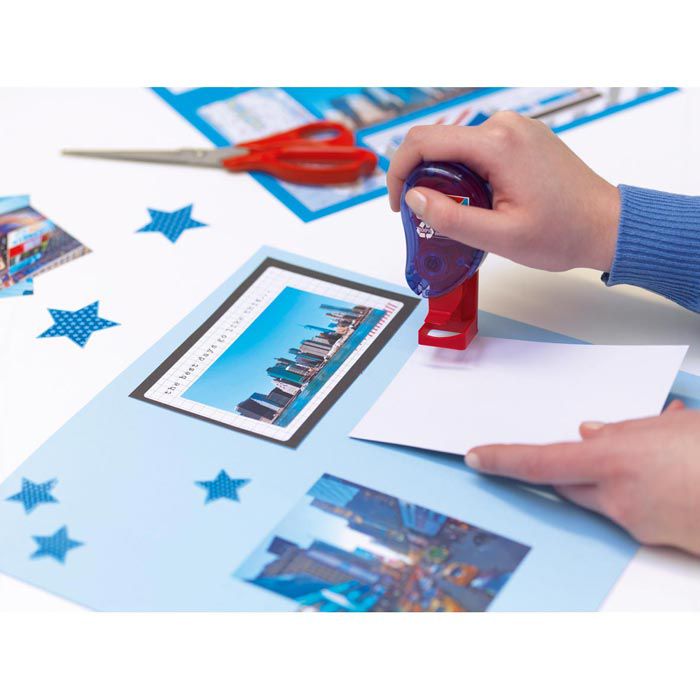 Tesa Klebestempel Glue Stamp 59099 Einwegroller, 1100 Klebepunkte 8,4 x ...