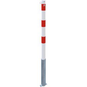 Produktbild für Absperrpfosten Schake 460HB/1, 1 Öse, rot/weiß, aus Metall
