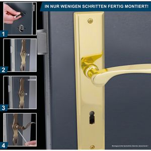 Produktbild für Drückergarnitur Alpertec Nelson-LS BB