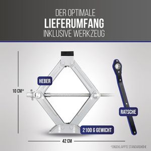 Produktbild für Scherenwagenheber Alca 436600, mit Ratsche