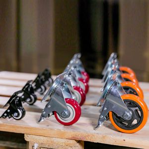 Produktbild für Schwerlastrolle HMF 6710, Lenkrolle mit Bremse