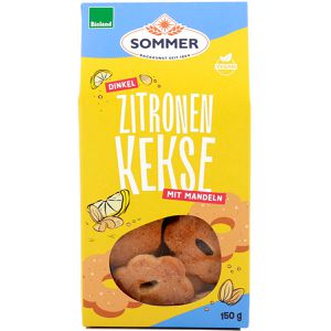 Produktbild für Kekse Sommer Dinkel Zitronenkekse mit Mandeln, BIO