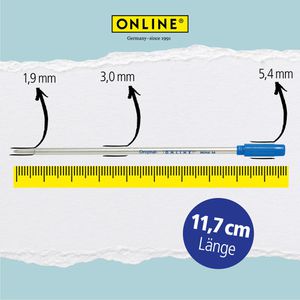 Produktbild für Kugelschreiberminen Online International, 40009/3