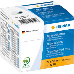 Produktbild für Adressetiketten Herma 4340, weiß
