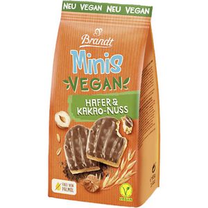 Zwieback Brandt Minis Vegan Hafer & Kakao-Nuss, laktosefrei