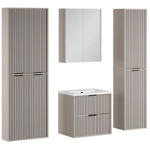 Badmöbel-Set Vicco Ruford, cashmere, 4-teilig