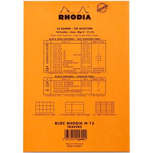 Produktbild für Notizblock Rhodia 15600C, orange, A5