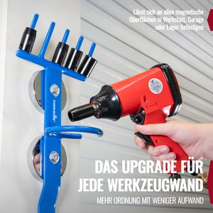 Produktbild für Werkstatt-Magnethalter Poppstar 1011249, Haltekraft bis 15 kg