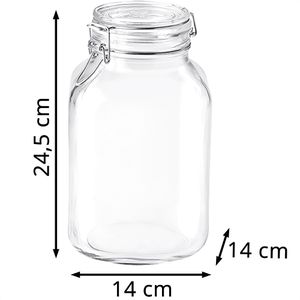 Produktbild für Einmachglas Bormioli-Rocco Fido, mit Bügelverschluss