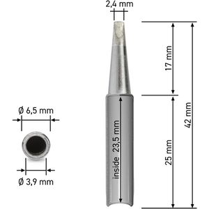Produktbild für Lötspitze QUICK 960-2.4D, Dauerlötspitze