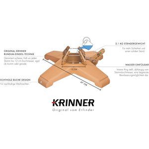 Produktbild für Weihnachtsbaumständer Krinner 95010, Vario Tölz, braun