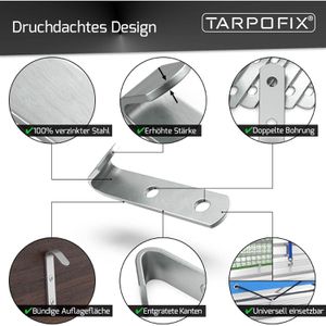Produktbild für Planenhaken Tarpofix PH1, Flachhaken