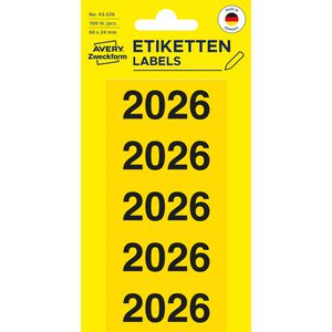 Produktbild für Jahreszahlen Zweckform 43-226, 2026, Aufkleber