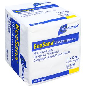 Produktbild für Vlieskompressen Meditrade BeeSana, 4-lagig, unsteril