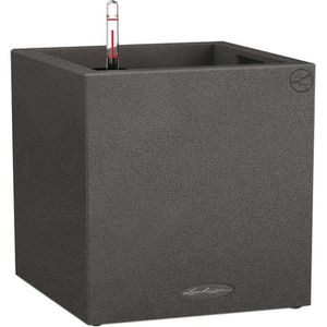 Übertopf Lechuza CANTO Stone 40 low, schwarz, 40 x 40 x 40 cm