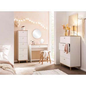 Produktbild für Kommode Schildmeyer Hilda, 701992, mattweiß / artisaneiche