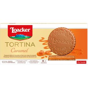 Waffeln Loacker Tortina Caramel, Waffeltörtchen