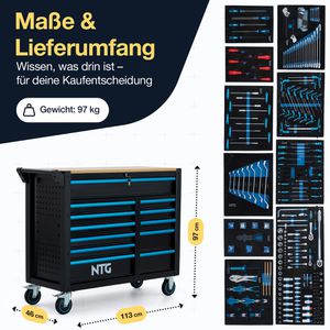 Produktbild für Werkzeugwagen NTG WZW.7471, bestückt