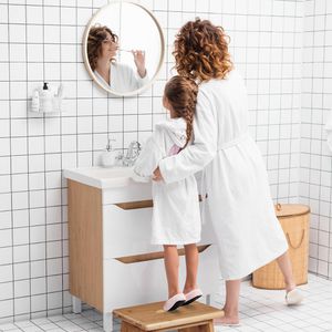 Produktbild für Fußbank Relaxdays 10046319, aus Bambus