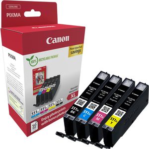 Tinte Canon CLI-551XL BK, C, M, Y