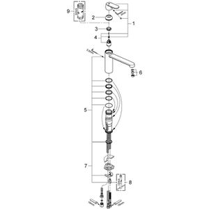 Produktbild für Küchenarmatur GROHE Eurosmart Cosmopolitan, chrom