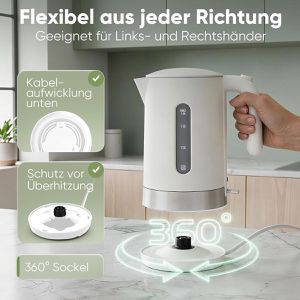 Produktbild für Wasserkocher Clatronic WK 3840, weiß