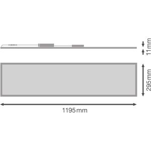 Produktbild für LED-Panel LEDVANCE Performance, silber, 120 x 30 cm