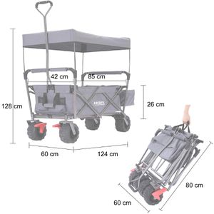 Produktbild für Bollerwagen Arebos 423347, faltbar