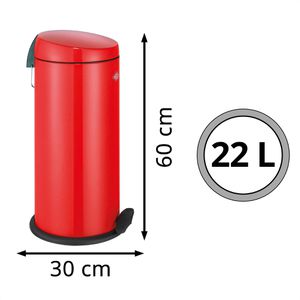 Produktbild für Mülleimer Wesco Capboy Maxi, rot