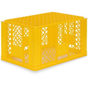Produktbild für Eurobox Alpha-Paletten gelb, 61 Liter, lebensmittelecht
