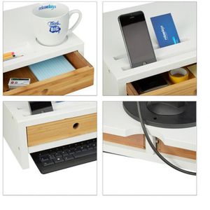 Produktbild für Monitorständer Relaxdays 10024204, Bambus