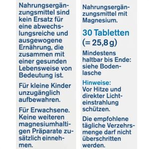 Produktbild für Magnesium tetesept 30 Tabletten
