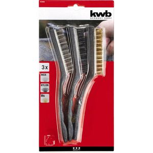 Produktbild für Drahtbürste kwb 923490, Set, Handbürste 225 mm