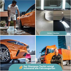 Produktbild für Autoshampoo Tuga-Chemie Shampoo-Teufel, mit Litschi-Duft