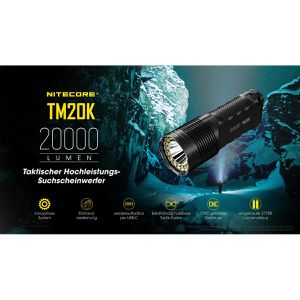 Produktbild für Taschenlampe Nitecore TM20K Tiny Monster aufladbar