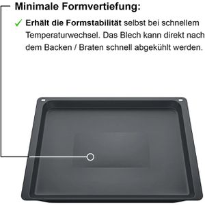 Produktbild für Backblech Siemens HZ631070, anthrazit, aus Emaille