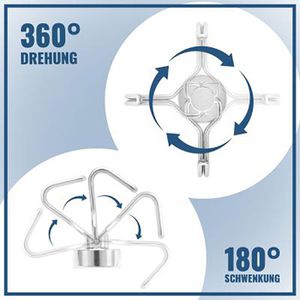 Produktbild für Hakenmagnet Poppstar Neodym, Karussell-Haken
