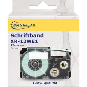 Produktbild für Schriftband Böttcher-AG für Casio XR-12WE1, 12mm
