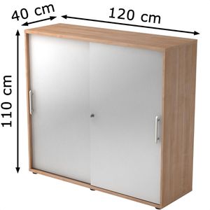 Produktbild für Schiebetürenschrank Hammerbacher 1753S, Holz