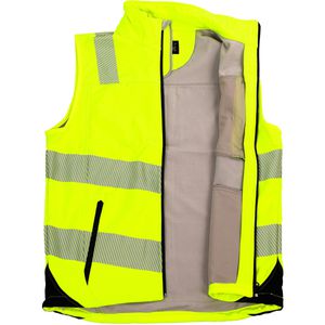Produktbild für Warnweste ASATEX Prevent Softshell, signalgelb-schwarz