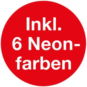 Produktbild für Kreide Eberhard-Faber Colori neon+basic, 12 Stück