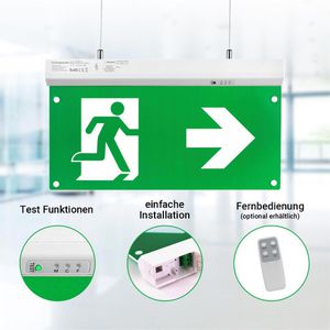 Produktbild für Notbeleuchtung Enovalite 200102 Fluchtwegleuchte, LED mit Akku