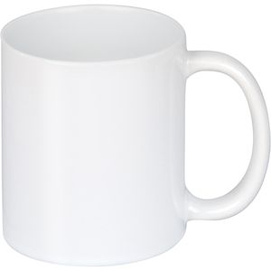 plottiX Kaffeebecher PL0603001, Keramik, weiß, 325ml