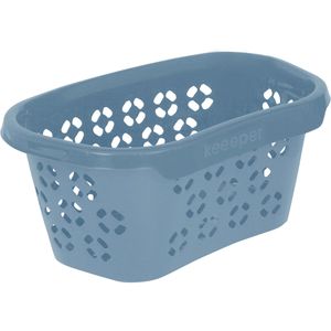 Wäschekorb Keeeper Anton, blau, mit 3 Griffen