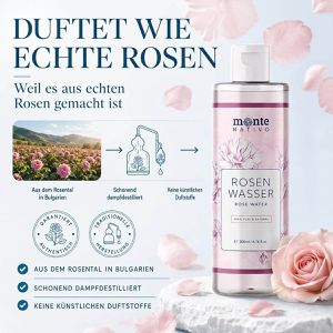 Produktbild für Gesichtswasser Monte-Nativo Rosenwasser, beruhigend