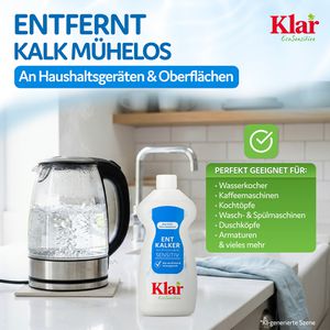 Produktbild für Entkalker Klar EcoSensitive, ohne Duftstoffe, Bio