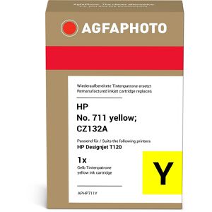 Produktbild für Tinte AgfaPhoto für HP 711, CZ132A, gelb