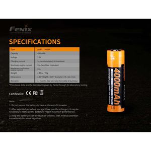 Produktbild für Akku Fenix ARB-L21-4000P, 3,6 V, 4000 mAh