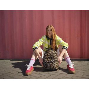 Produktbild für Rucksack BagBase Mini Leopard Print, BG195S, 35 cm