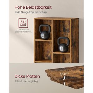 Produktbild für Bücherregal Vasagle LBC025X01, vintage braun